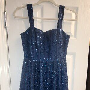 Jessakae navy sequin dress size small